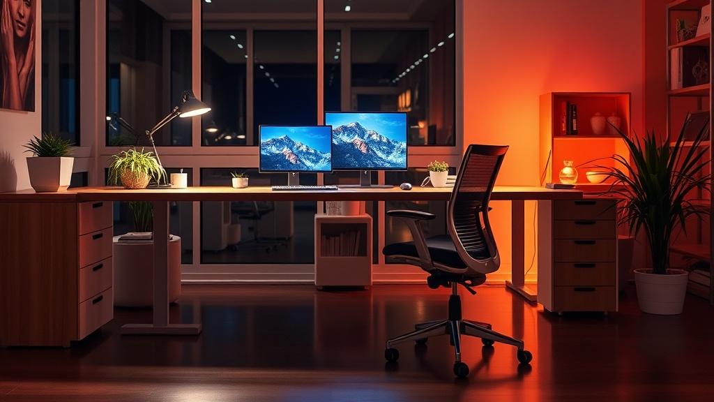 Ergonomia mebli biurowych – dobór fotela i biurka. Ergonomia wzroku i oświetlenie Ergonomia mebli biurowych – dobór fotela i biurka. Ergonomia wzroku i oświetlenie